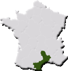 map of Pyrenees Orientales and Languedoc Roussillon