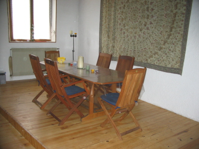 dining area upstairs